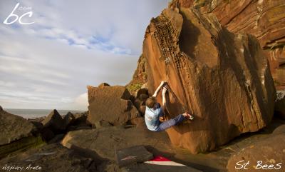 Henry enjoy the sunset in "Aspiary Arete"